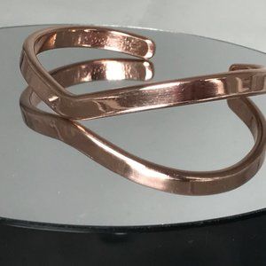 Wendy - Solid Copper V Shaped Woman's Bracelet